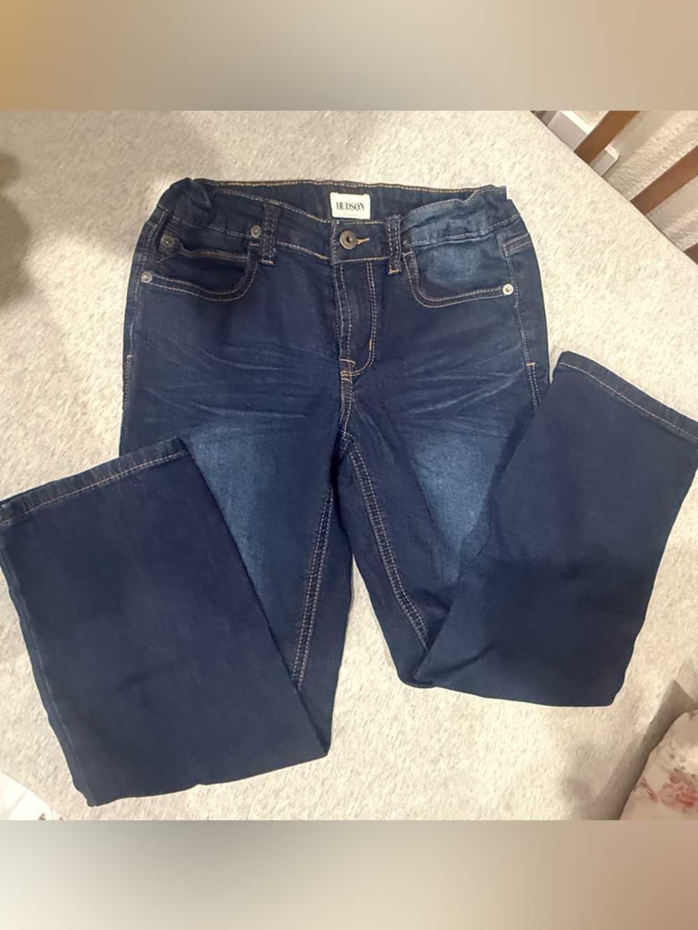 Hudson Jeans Kids Dark Indigo Bootcut Stretch Jeans